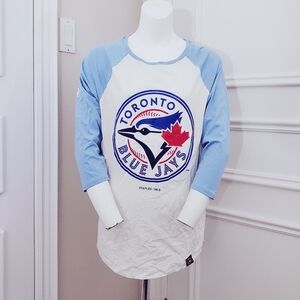 MLB TORONTO BLUE JAYS Raglan Light Blue/white Shirt